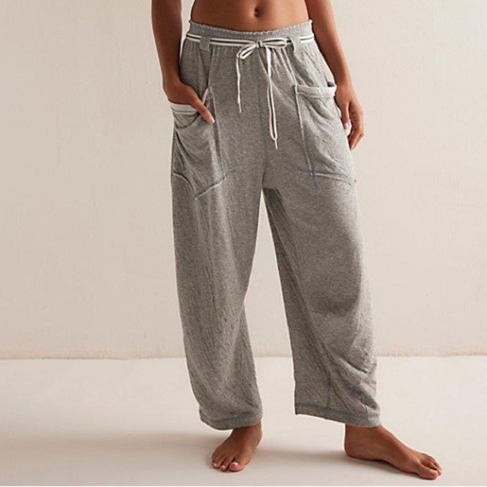 ☁️ Free People FP Intimates Cozy Gray Lounge Pants Barrel Sweatpants Lounge pant